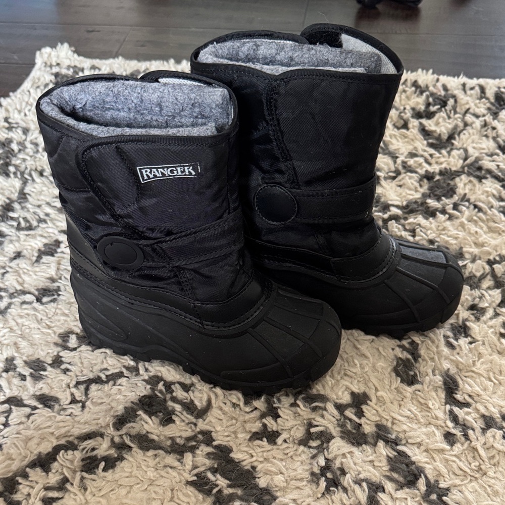 Ranger Black Kids Snow Boots